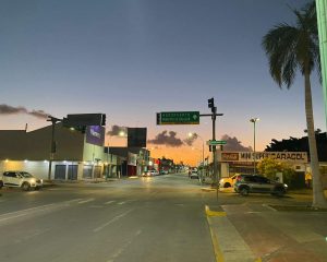 De drukke straten van Chetumal